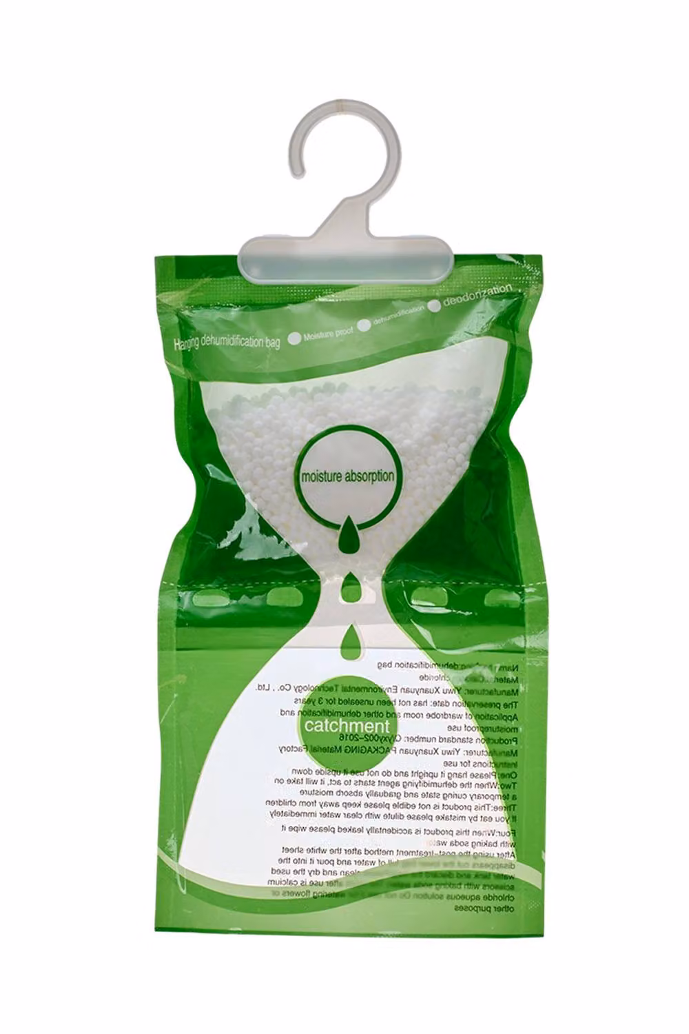Living and Home 10-Pack Hanging Wardrobe Dehumidifier Bags in White and Transparent – 2