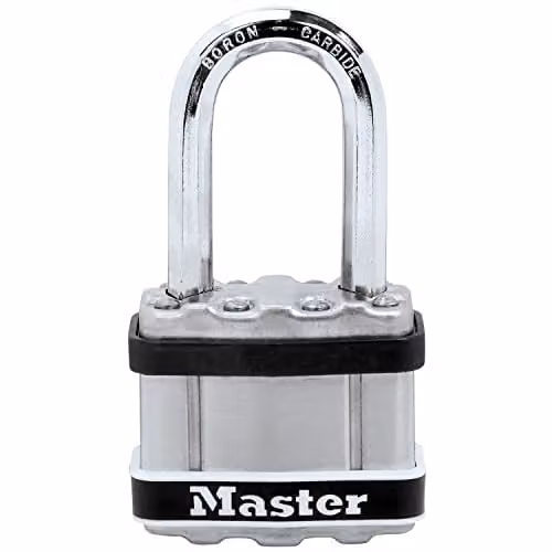 Master Lock Excell Laminated Stainless Steel 44mm Padlock in Silver – 1