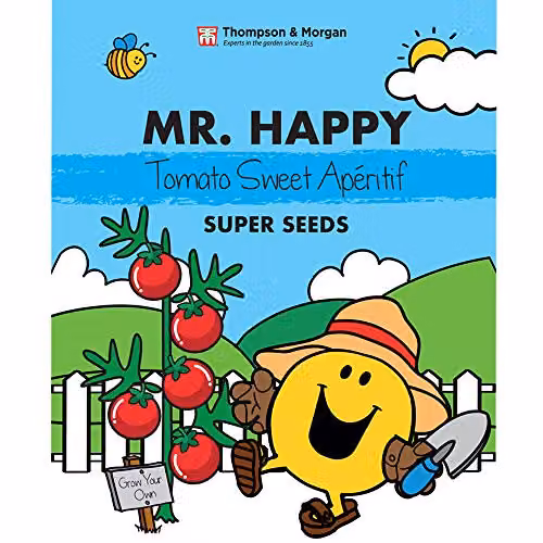 Thompson and Morgan Mr. Happy Tomato Sweet Aperitif Red Vegetable Seeds – 1