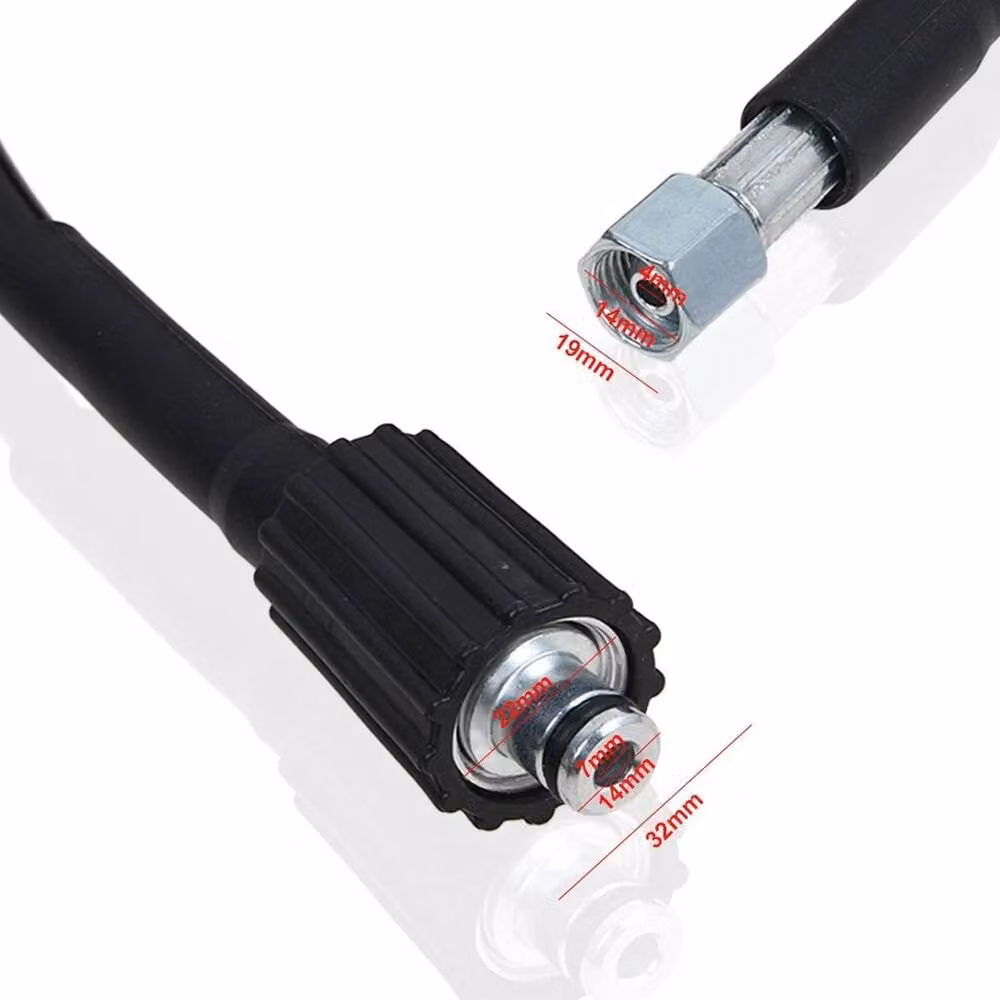 NESTLUNE 8m High Pressure Washer Hose Pipe and Jet Wash Lance in Black – 4