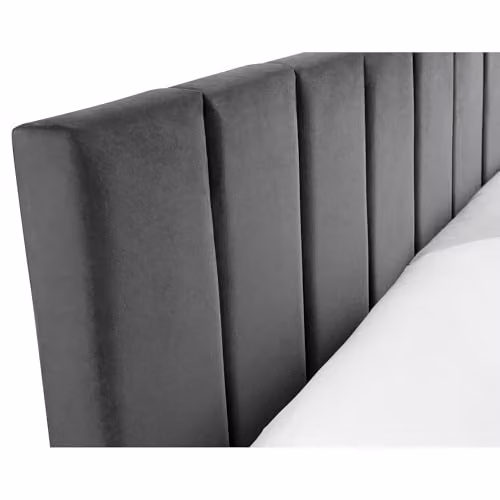 Julian Bowen Rosa Modern Upholstered Velvet Bed Frame in Grey – 3