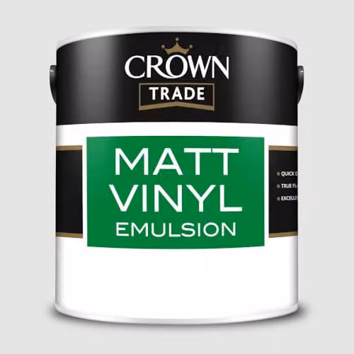 Crown Trade Matt Vinyl Dispersion Paint in Seldom Seen, Multicolour, 2.5 l – 2