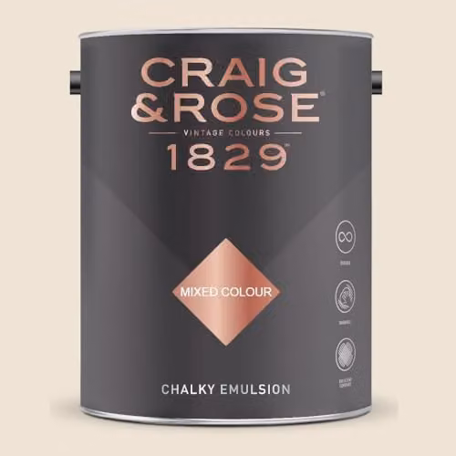 Craig & Rose 1829 Chalky Emulsion Paint in Regency White, 5 l
