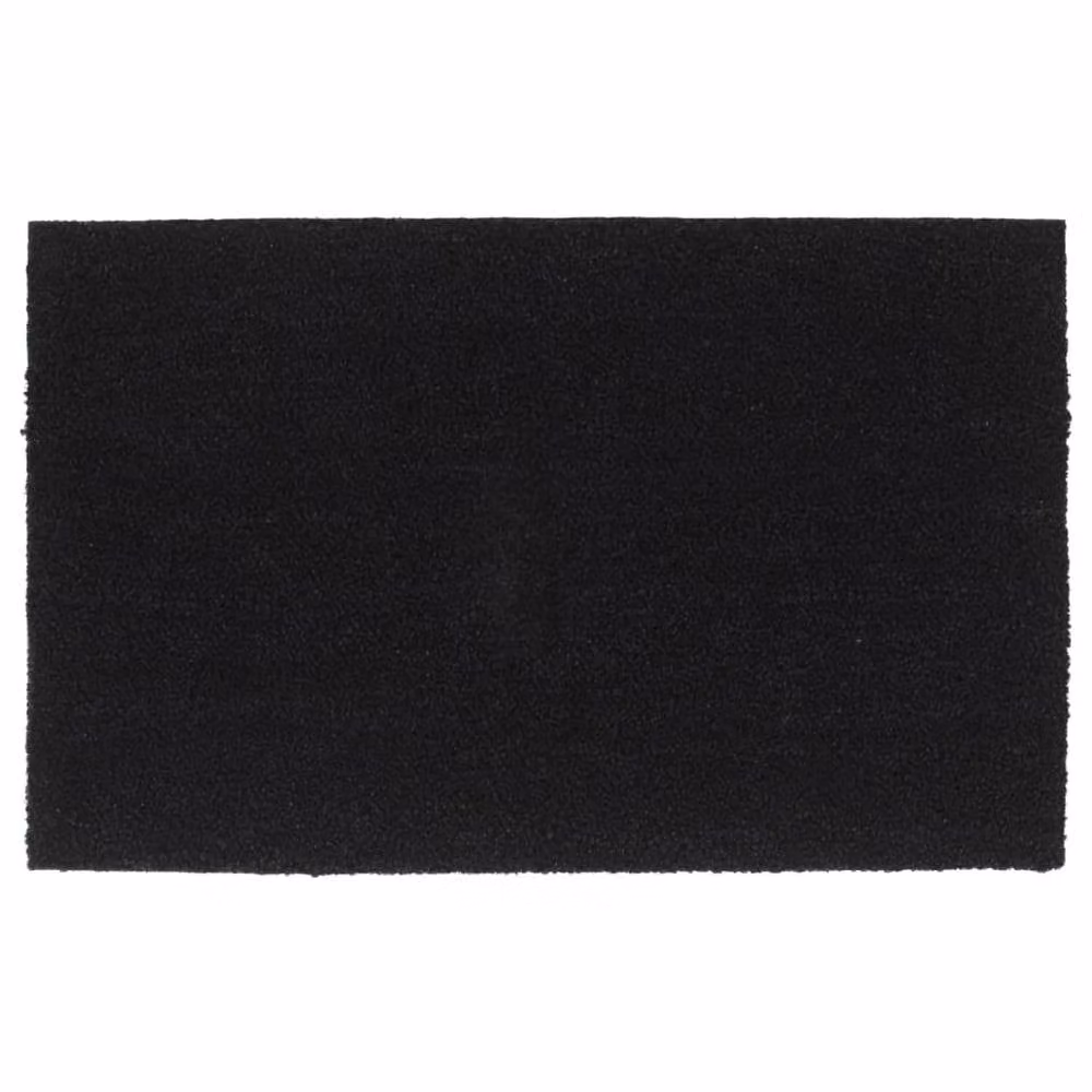 Berkfield Home Black Tufted Coir Door Mat, W: 80 cm, D: 50 cm – 2