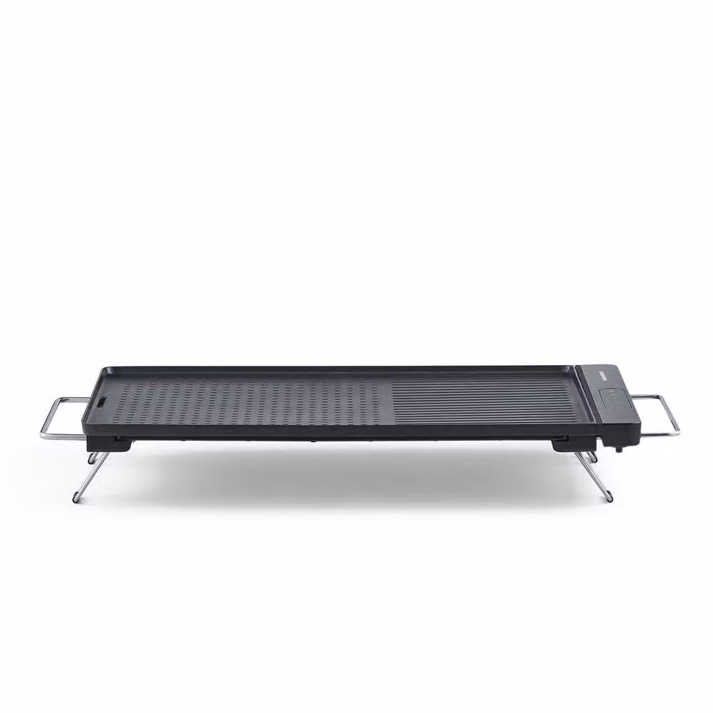 Morphy Richards Tabletop Electric Teppanyaki Griddle BBQ Hot Plate in Black, W: 52 cm, D: 28 cm – 7