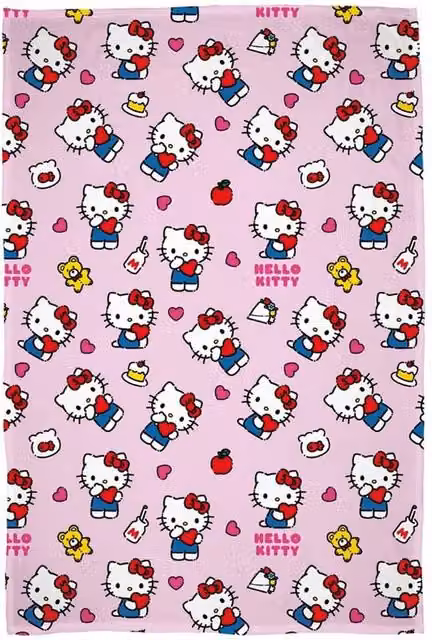Hello Kitty Pink Fleece Blanket