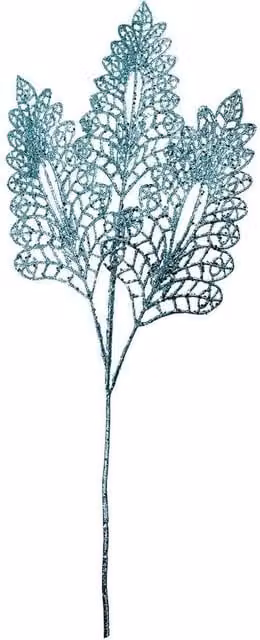 VFM e-Store Christmas Stem Leaves and Berries Decoration in Blue and Multicolour, W: 80 cm, H: 37 cm – 1