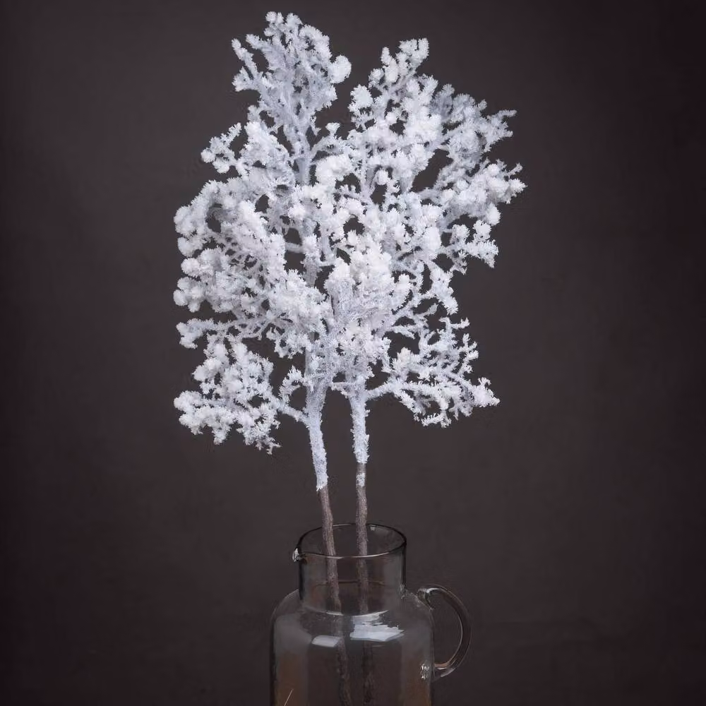 Wyld Haus Set of 3 White Snowy Artificial Winter Branches, H 110 cm x W 38 cm x D 38 cm – 2