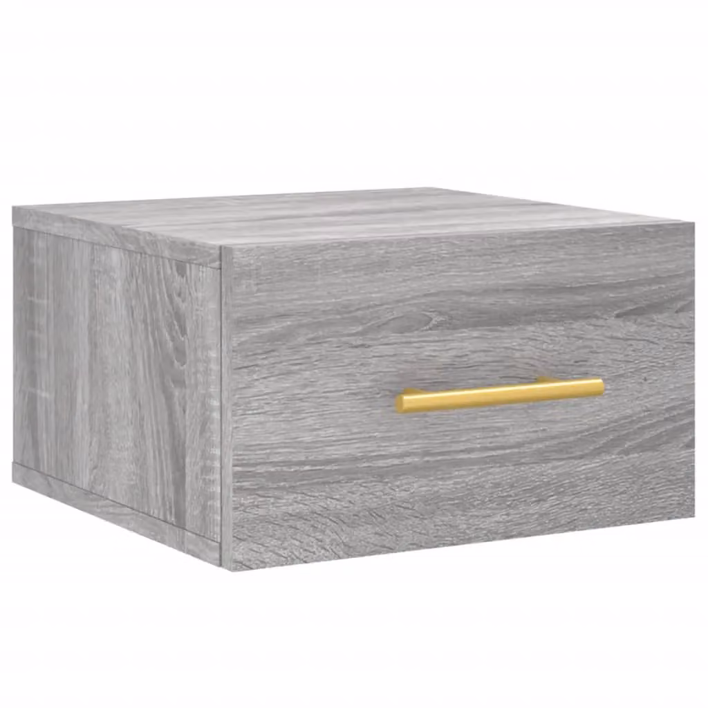 Berkfield Home Wall-mounted Bedside Cabinet in Grey Sonoma, W/D/H: 35 x 35 x 20 cm – 2