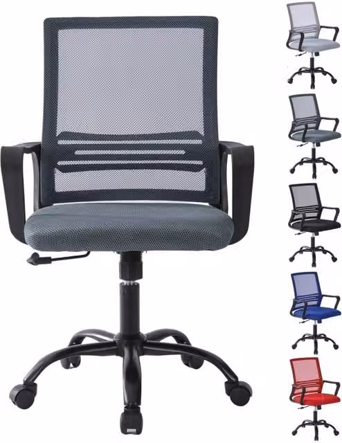 MCC Direct AeroFlex Ergonomic Mesh Swivel Office Chair in Grey – 5