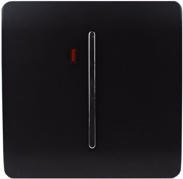 Trendi Switch 1 Gang 20 Amp Heavy Duty Rocker Switch in Piano Black