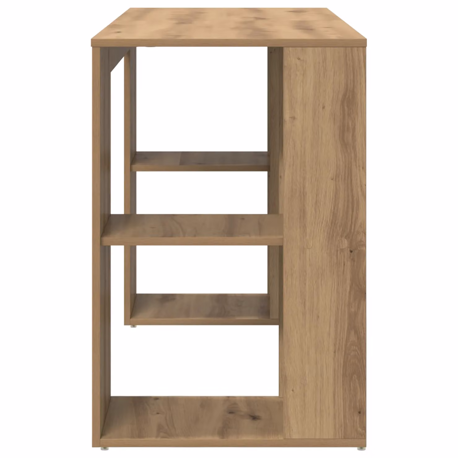 Berkfield Home Artisan Oak Writing Desk in Brown – 3