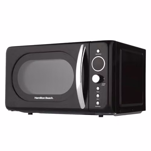 Hamilton Beach 20L Retro Solo Microwave with LED Display and Child Lock, Black – 1