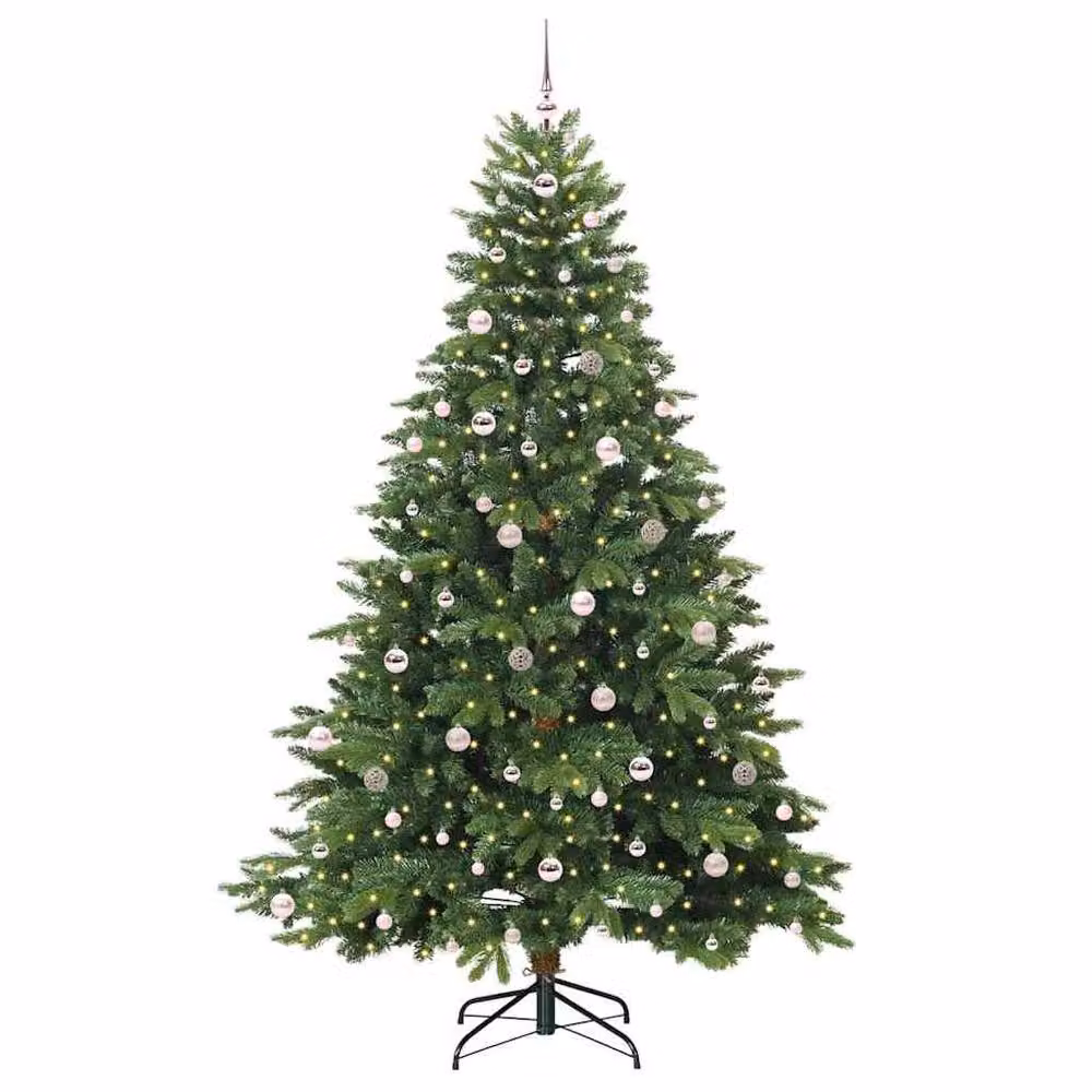 Berkfield Home Artificial Green Christmas Tree with 300 LEDs, Height: 240 cm – 3
