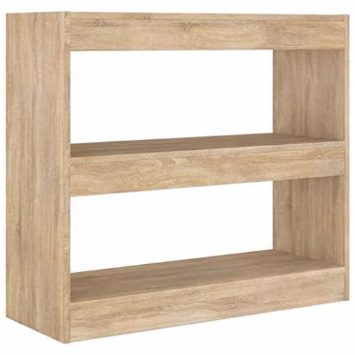 vidaXL Book Cabinet and Room Divider in Sonoma Oak, W/D/H: 80 x 30 x 72 cm – 1