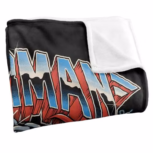 Warner Bros. Superman Band Chain Break Silky Touch Super Soft Fleece Throw Blanket, Multicolour, W: 127 cm, D: 152.4 cm – 2