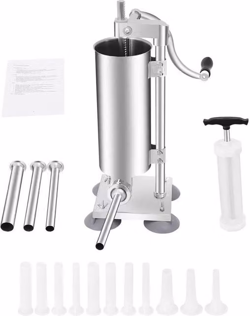 SPETLEK 3L Commercial Sausage Stuffer Meat Filler Machine in Silver