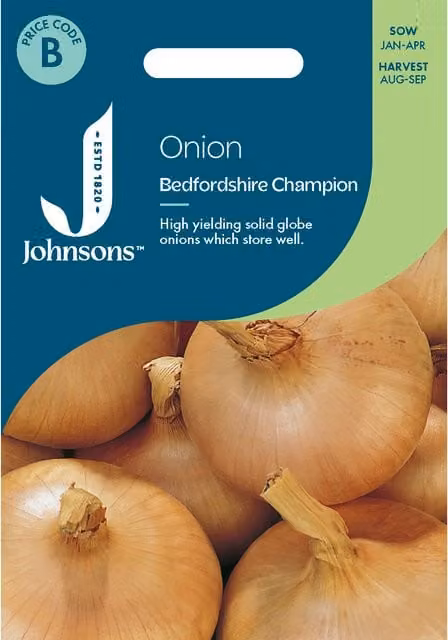Johnsons Seeds Bedfordshire Champion Spring Onion Vegetable Seeds