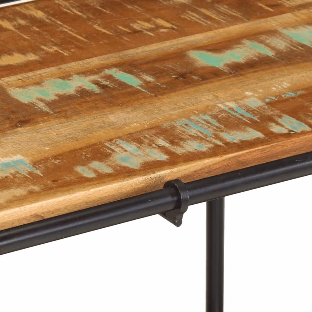 Berkfield Home Industrial TV Cabinet in Brown Reclaimed Solid Wood and Metal, W/D/H: 100 x 42 x 40 cm – 3
