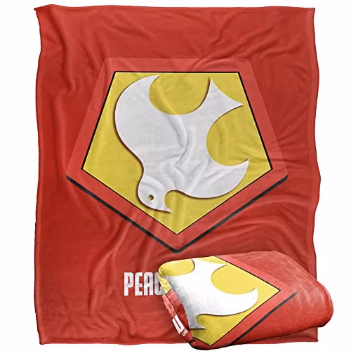 Warner Brothers Peacemaker Super Soft Fleece Throw Blanket, White, W/D/H: 152 x 127 cm – 3