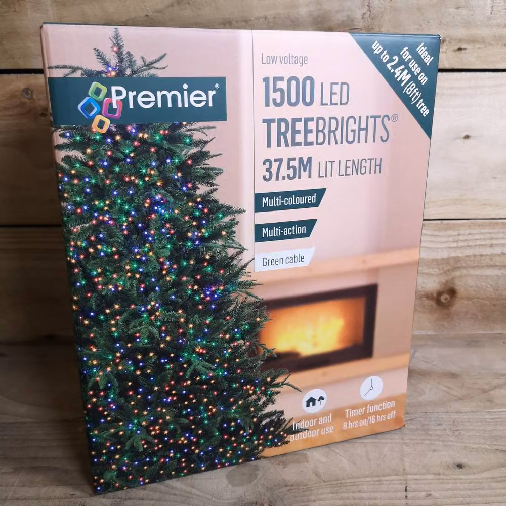 Samuel Alexander 1500 LED TreeBrights Christmas String Lights with Timer, Multi-Coloured, 37.5m – 3