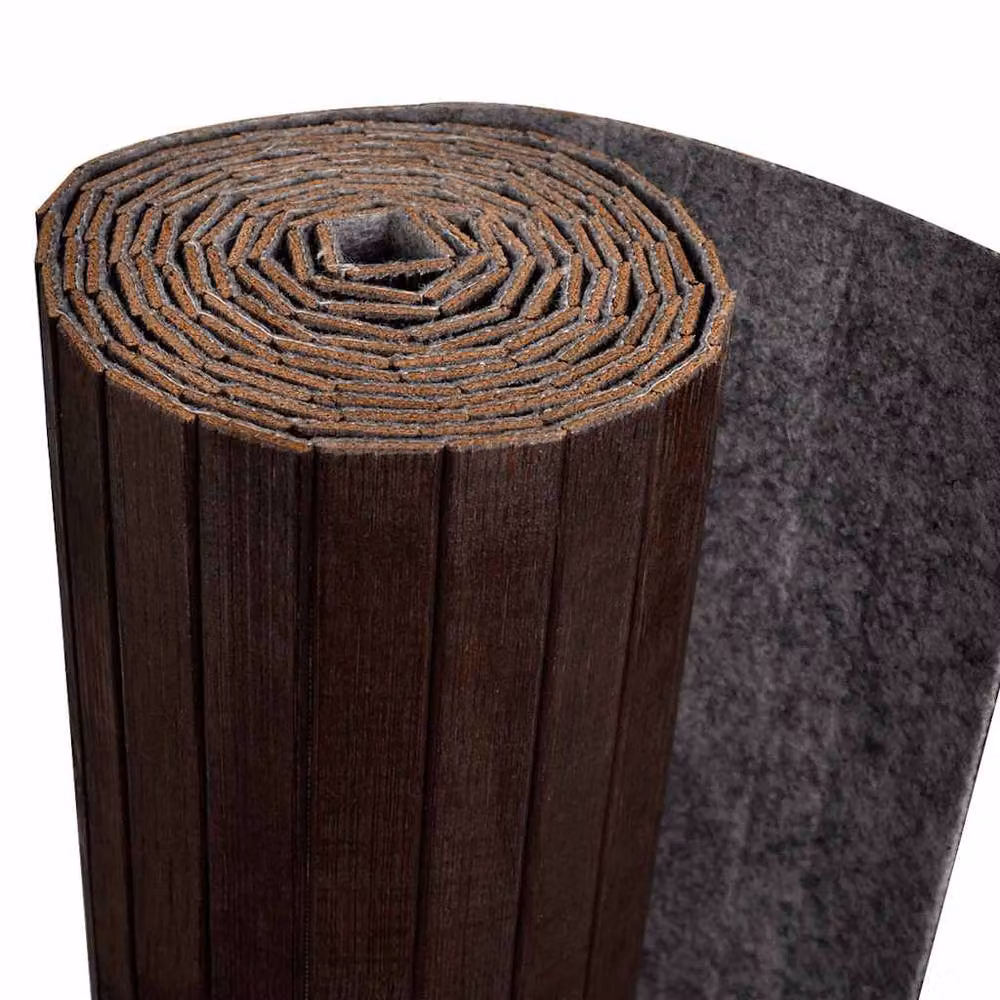 Berkfield Home Bamboo and Rattan Room Divider in Dark Brown, W: 250 cm, H: 165 cm – 3