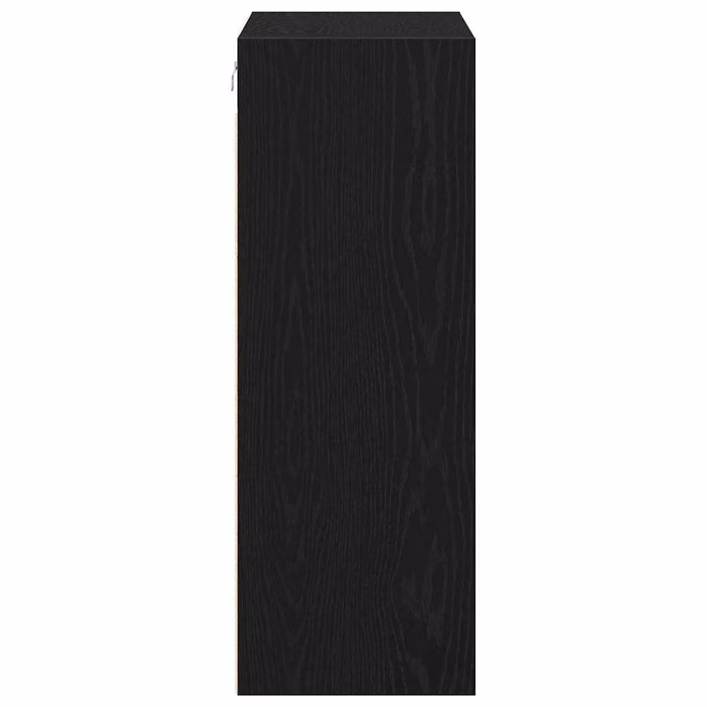 Berkfield Home Hanging Wall Cabinet in Black Oak, W: 69.5 cm, D: 32.5 cm, H: 90 cm – 4