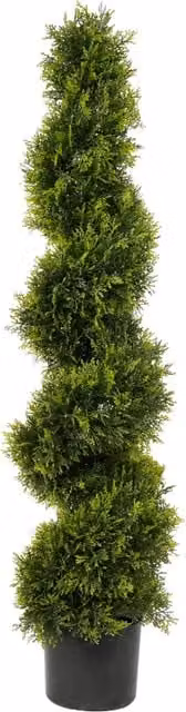 Best Artificial Cedar Spiral Conifer Topiary Tree, Green, Height: 120 cm