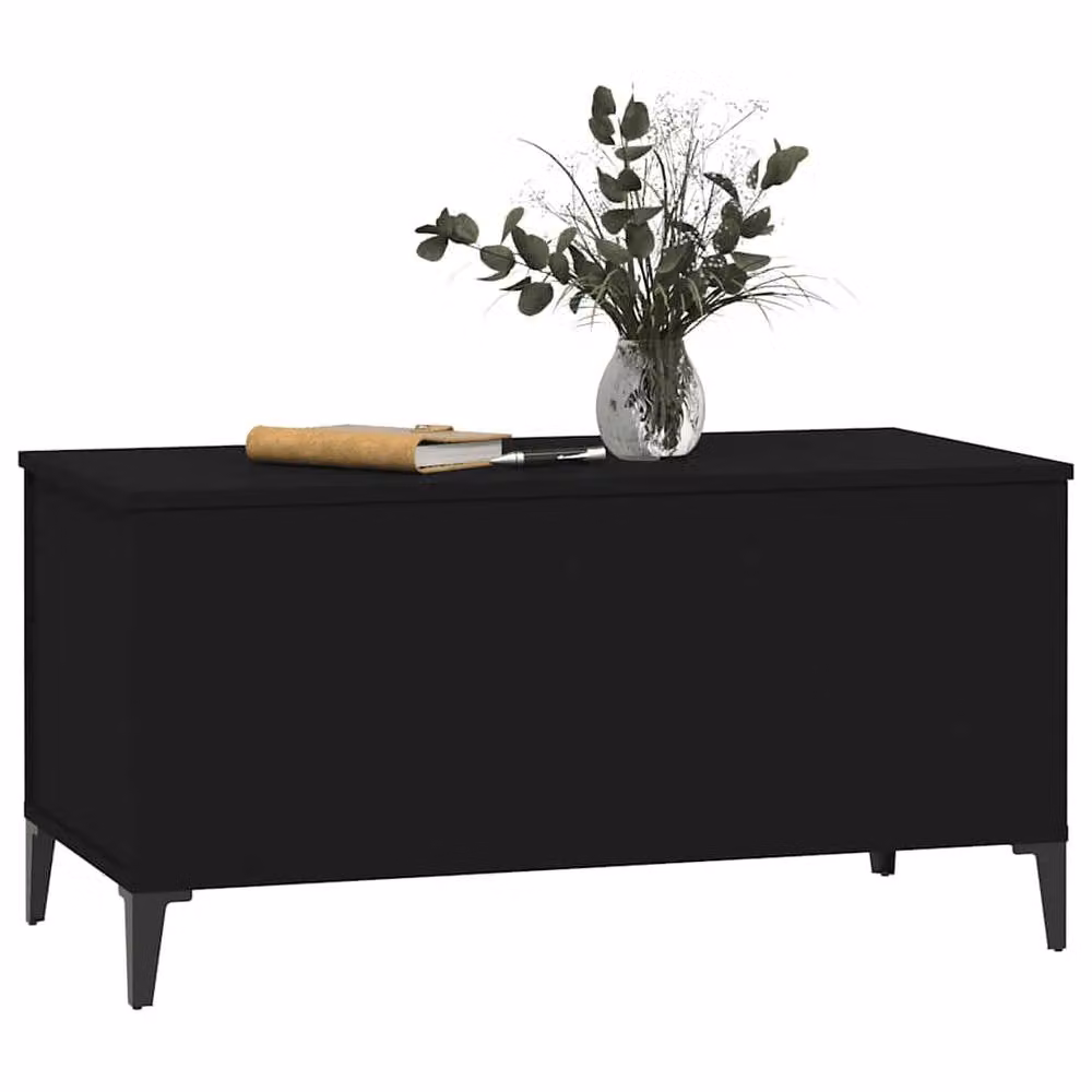 Berkfield Home Modern Black Decorative Coffee Table with Lift Mechanism, W/D/H: 90 x 44.5 x 45 cm – 2