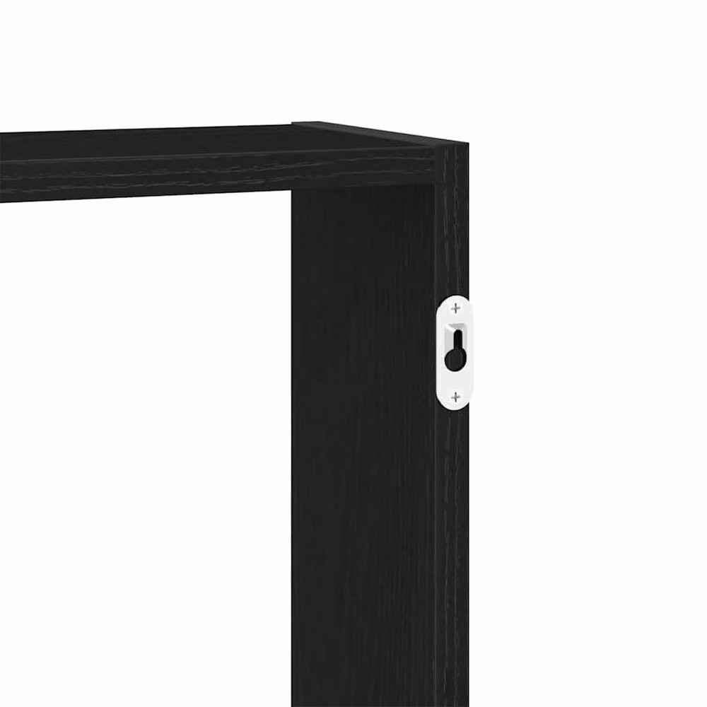 Berkfield Home Wall Mounted Shelf in Black Oak, W/D/H: 99 x 15 x 60 cm – 6