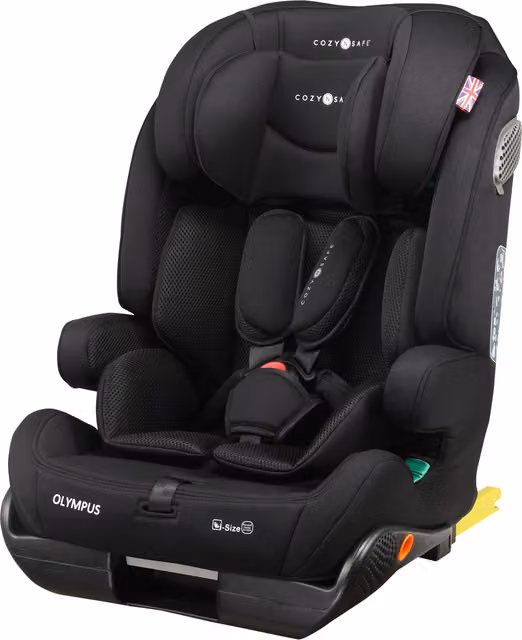 Cozy N Safe Olympus i-Size Child Car Seat and High Backed Booster with Isofix Base, Black