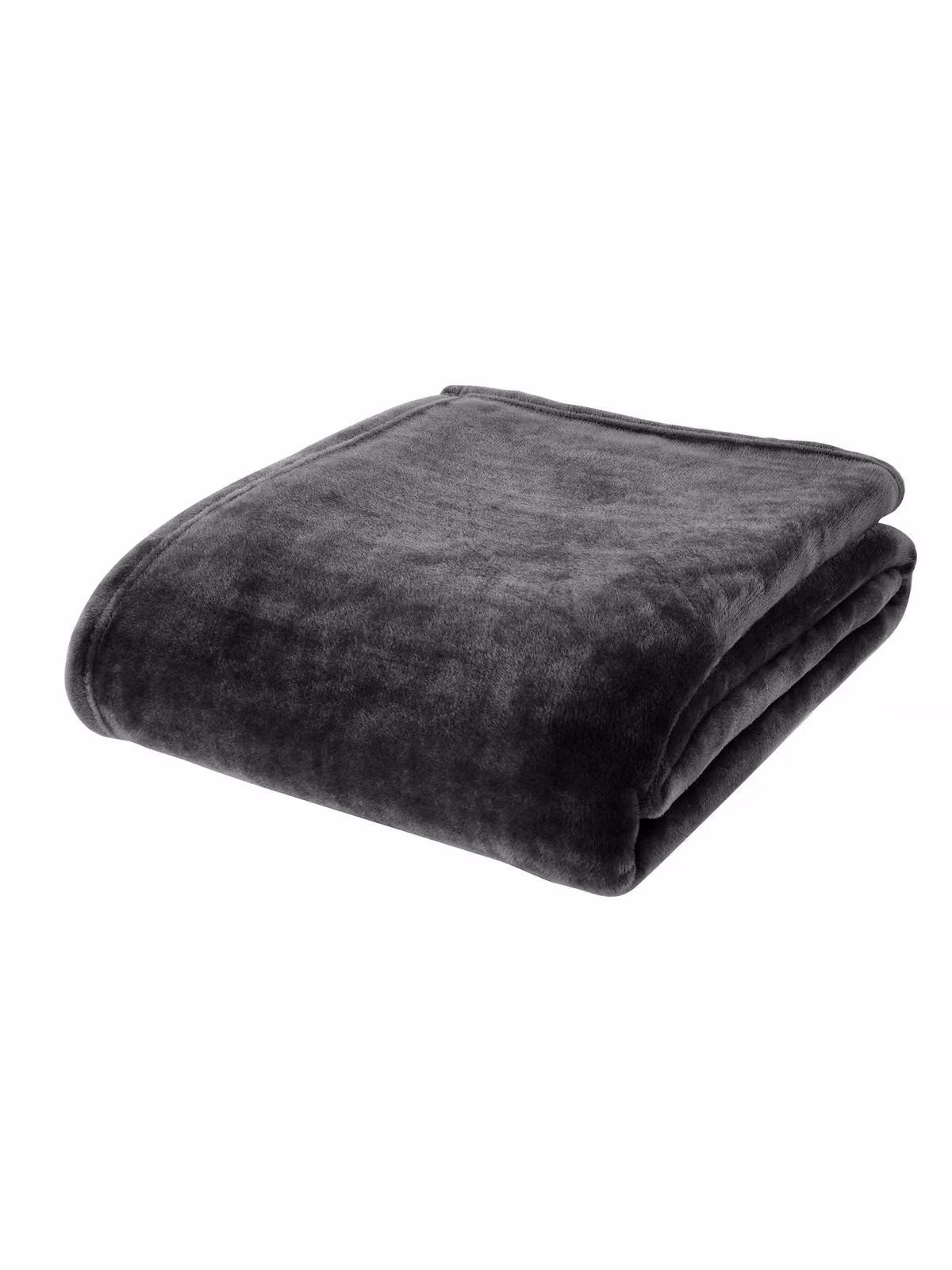 Catherine Lansfield Raschel Velvet Touch Blanket Throw Black W/D/H: 200 x 240 cm – 3