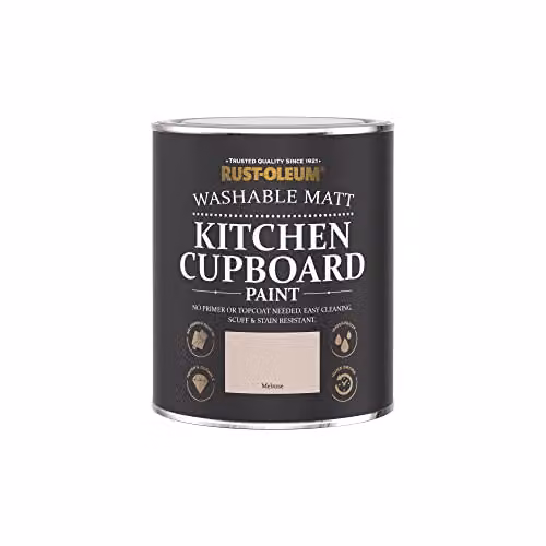 Rust-Oleum Matt Kitchen Cupboard Paint in Pink, 750ml – 2