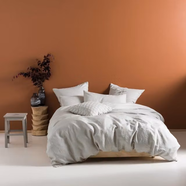Nimes Grey Linen Duvet Cover Set