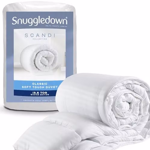 Snuggledown Soft Touch 13.5 Tog Winter Duvet in White, W/D/H: 200 x 200 cm
