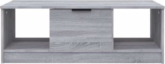 Berkfield Home Decorative Coffee Table in Grey Sonoma, W/D/H: 102 x 50 x 36 cm