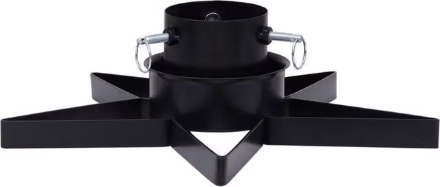 Berkfield Home Christmas Tree Stand, Black, W/D/H: 47 x 47 x 13.5 cm – 1