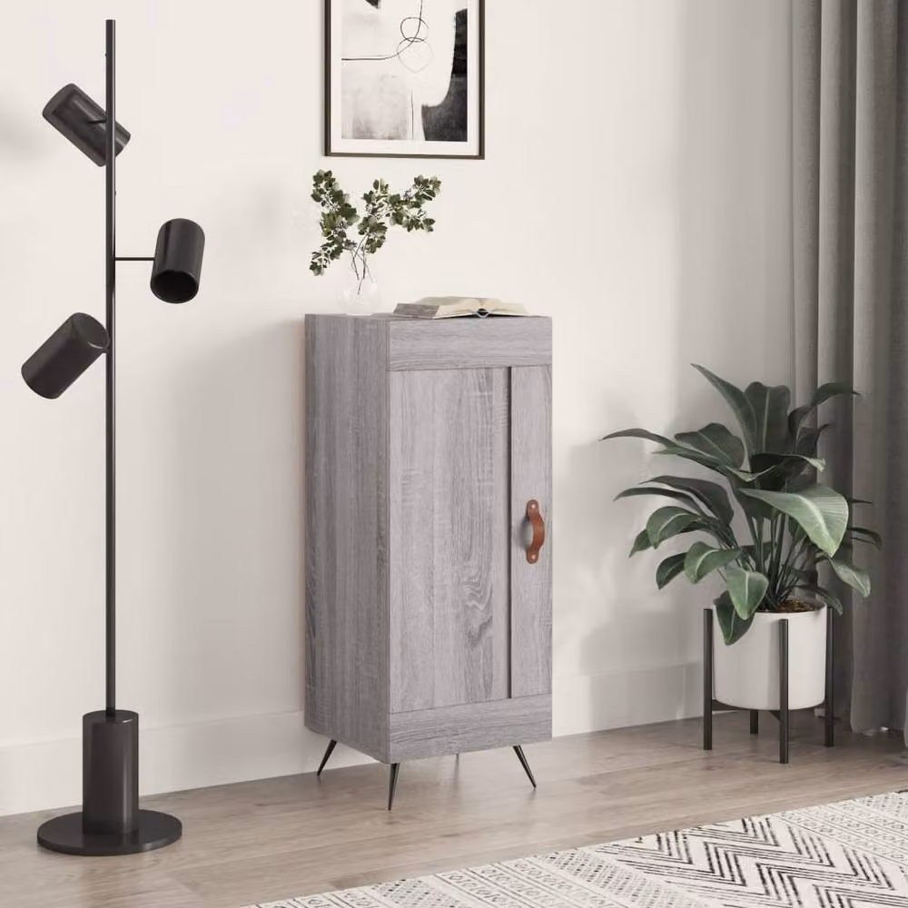 Berkfield Home Grey Sonoma Sideboard in Engineered Wood, W/D/H: 34.5 x 34.5 x 90 cm – 2