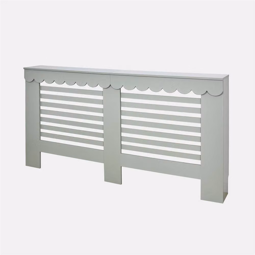 OHS Scallop Radiator Cover Sideboard Shelf in Pale Green – 2