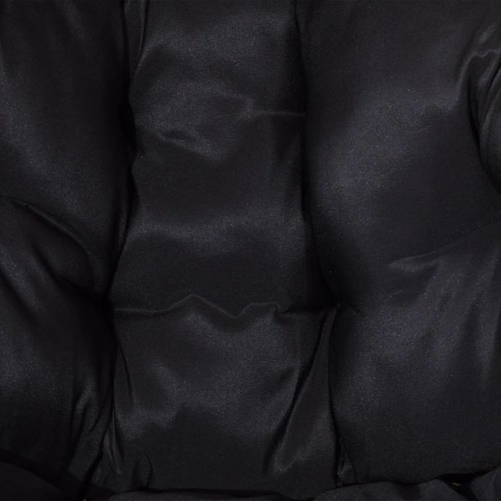 Wyld Haus Molaha Egg Chair in Sand and Black with Padded Cushion – 6