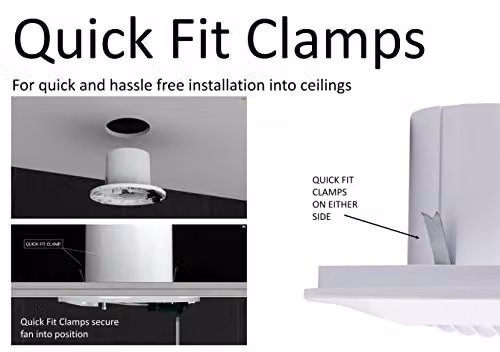 Xpelair Simply Silent DX100 Wall Mounted Bathroom Fan with Wall Kit, White – 3