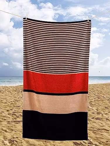 Rapport Home Hugo Beach Towel in Multicolour Art Deco Design