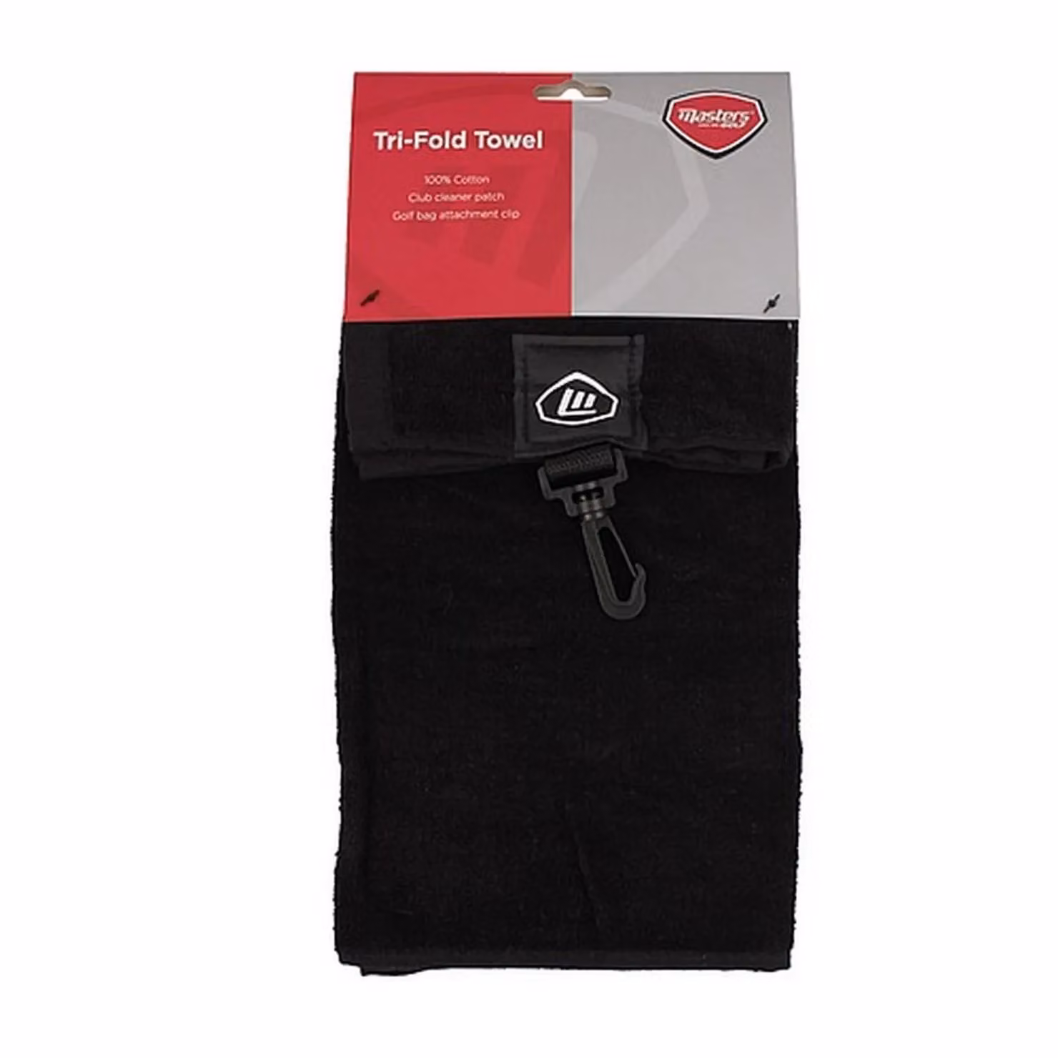 Masters Tri-Fold Golf Towel in Black – 2