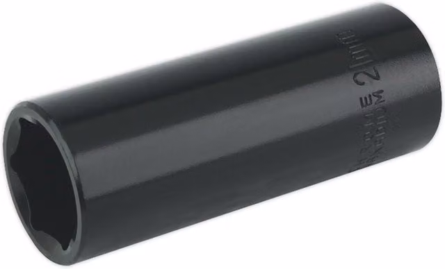 Loops 21mm Forged Deep Impact Socket, 1/2 Inch Square Drive, Chrome Vanadium, Black – 1