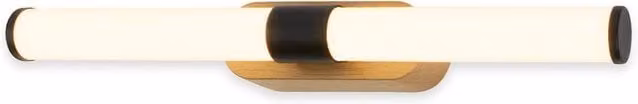 Briloner LED Bathroom Mirror Wall Lamp, Black Woodgrain, Warm White, W/D/H: 40 x 6.5 x 4.5 cm