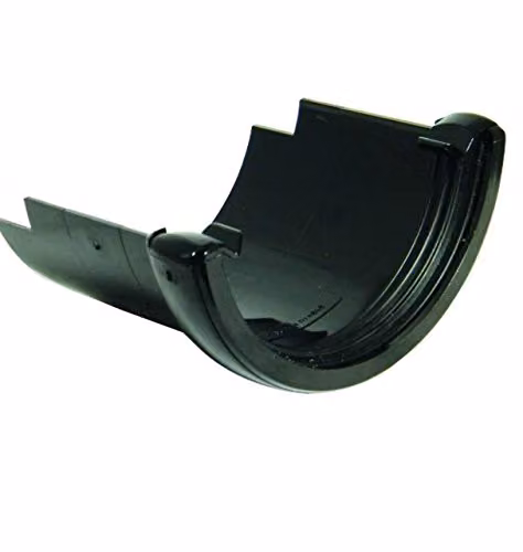 FloPlast 112mm Round to Round Iron Adaptor, Black