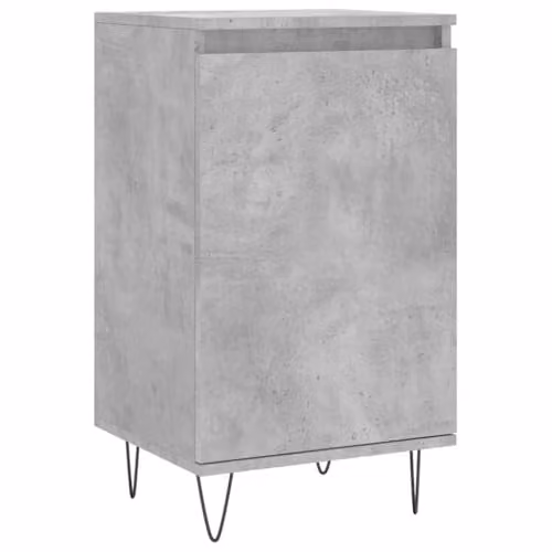 vidaXL Industrial Sideboard in Concrete Grey, MDF, W/D/H: 40 x 35 x 70 cm