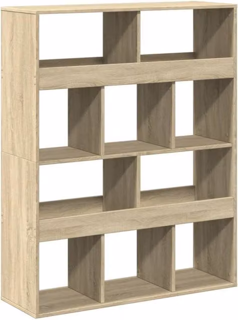 Berkfield Home Sonoma Oak Room Divider in Light Tan, W/D/H: 100 x 33 x 125.5 cm – 1