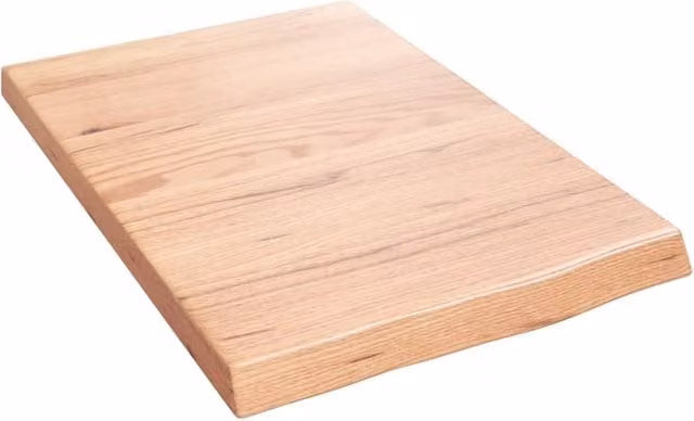 Berkfield Home Wall Mounted Rustic Oak Shelf in Light Brown, W: 60 cm, H: 40 cm, D: 2-4 cm