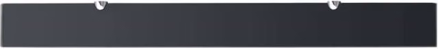 Berkfield Home Modern Black Glass Floating Shelf W: 100 cm, D: 10 cm – 1